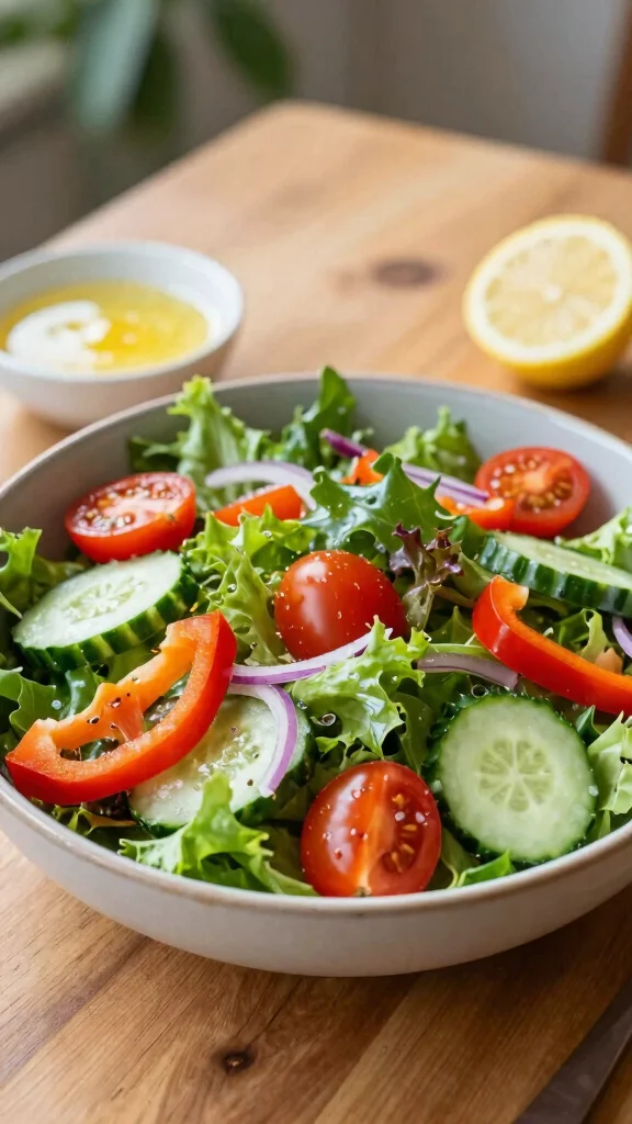 15 Salads for Lunch That Are Easy to Prep Ahead - 14. Garden Salad with Lemon Vinaigrette 1