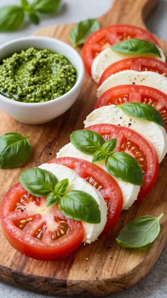 15 Salads for Lunch That Are Easy to Prep Ahead - 6. Caprese Salad with Pesto 1