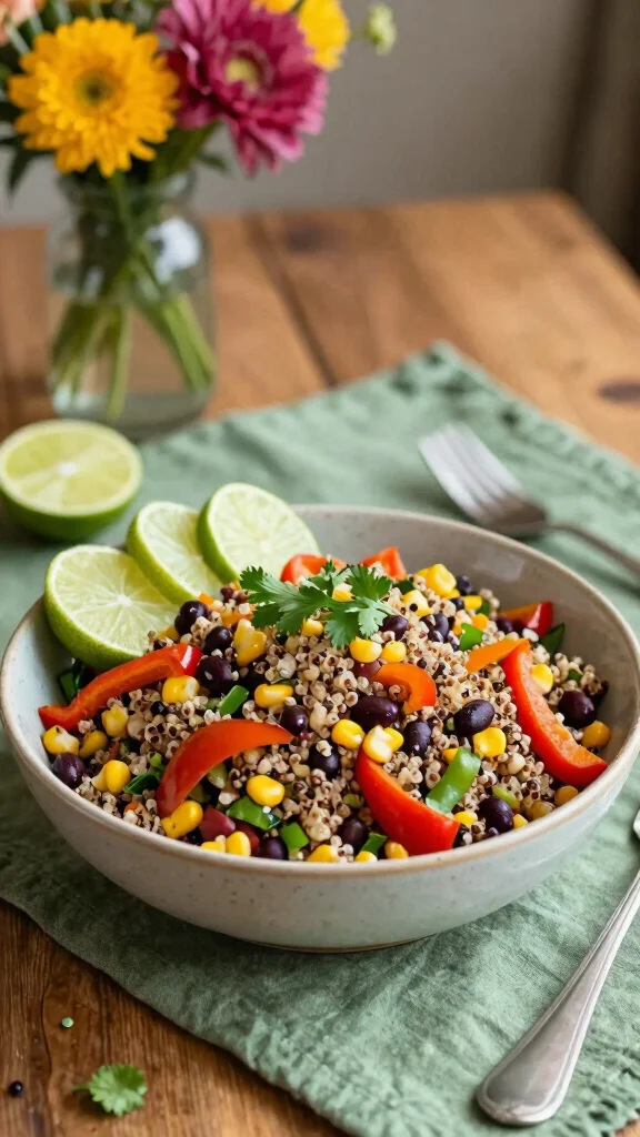 15 Salads for a Crowd That Are Easy to Make Ahead - 2. Quinoa and Black Bean Salad 1