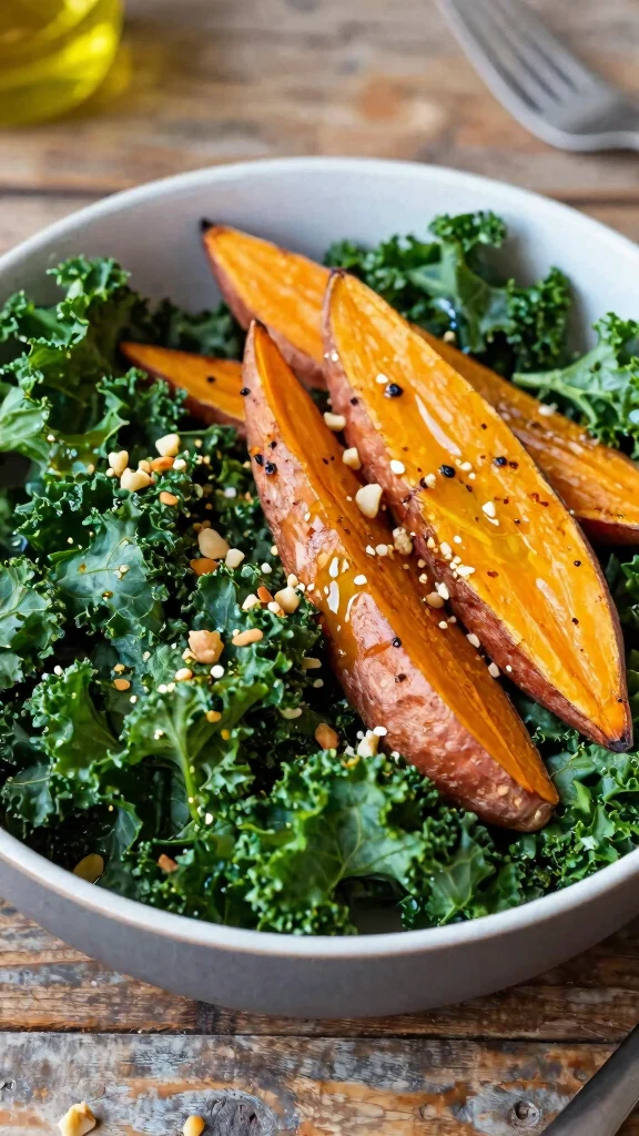 15 Salads for a Crowd That Are Easy to Make Ahead - 6. Sweet Potato and Kale Salad 1
