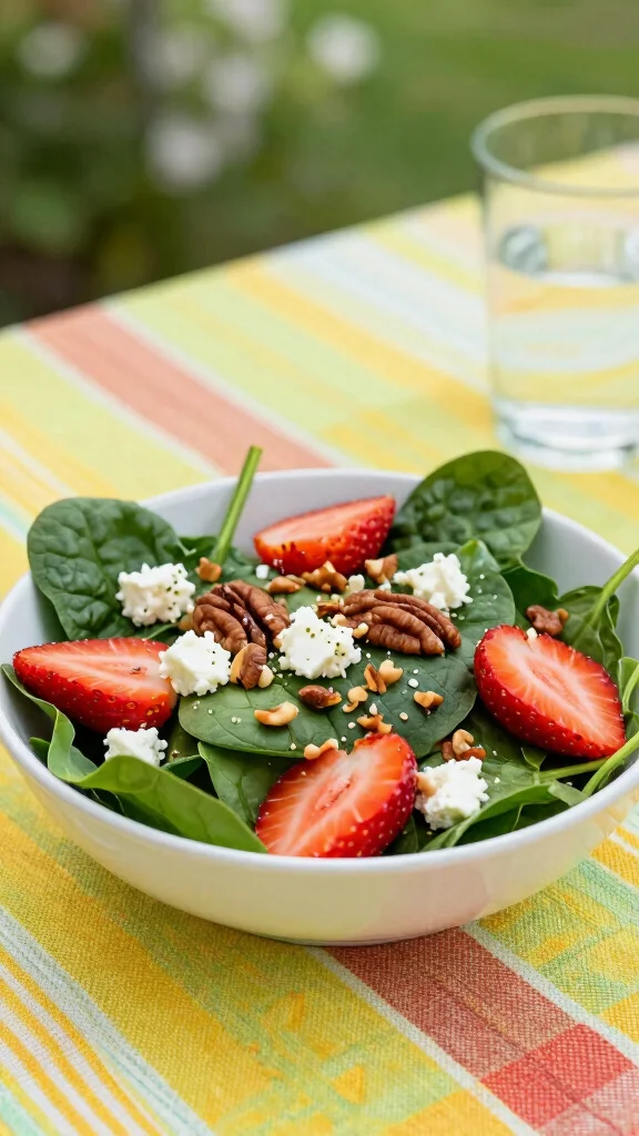 15 Salads for a Crowd That Are Easy to Make Ahead - 8. Spinach and Strawberry Salad 1