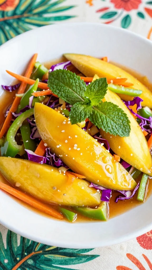 15 Vegetarian Salads for Easy Meatless Meals - 5. Thai Mango Salad 1