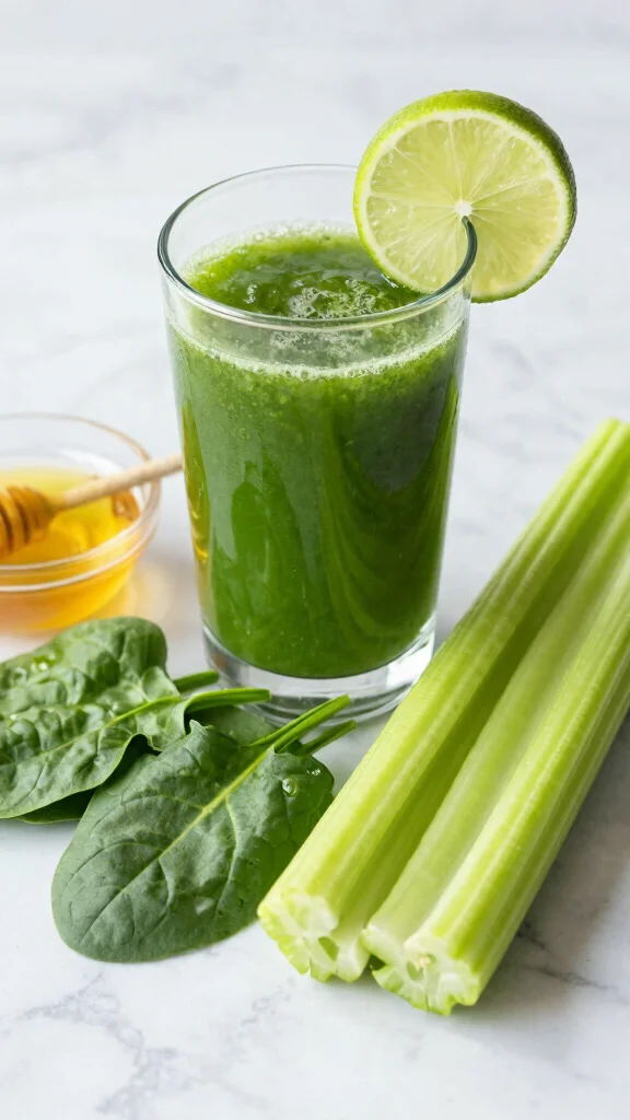 8 Green Juice Recipes with Spinach and Celery for Daily Energy - 2. Celery Spinach Zing 1