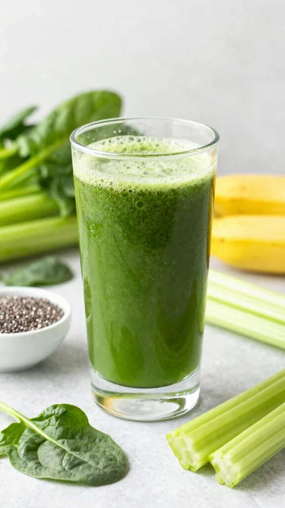 8 Green Juice Recipes with Spinach and Celery for Daily Energy - 3. Green Protein Juice 1