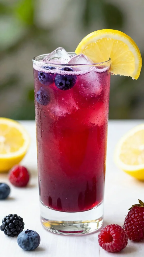 8 Soothing Juice Recipes with Lemon and Honey for Wellness - 4. Berry Lemonade Boost 1
