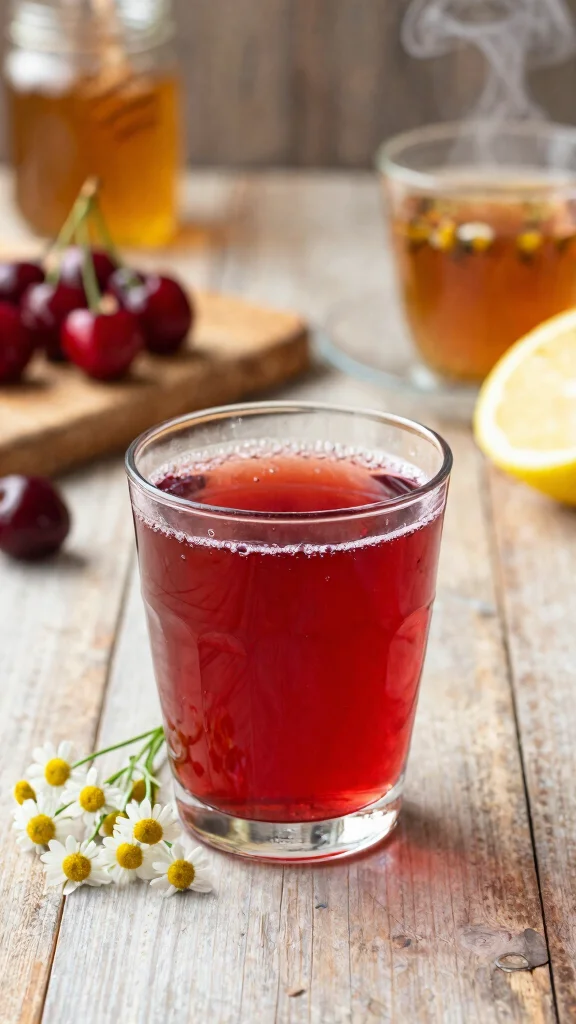 9 Calming Juice Recipes to Improve Sleep and Relaxation - 1. Cherry Chamomile Sleep Tonic 1