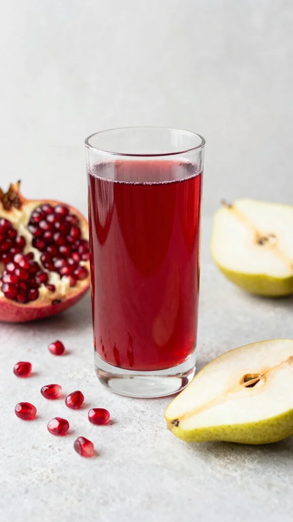 9 Calming Juice Recipes to Improve Sleep and Relaxation - 8. Pomegranate and Pear Tranquility Juice 1