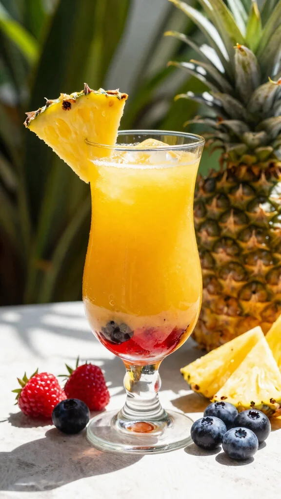 9 Sweet and Smooth Juice Recipes with Berries and Banana - 2. Tropical Berry Fusion Juice 1