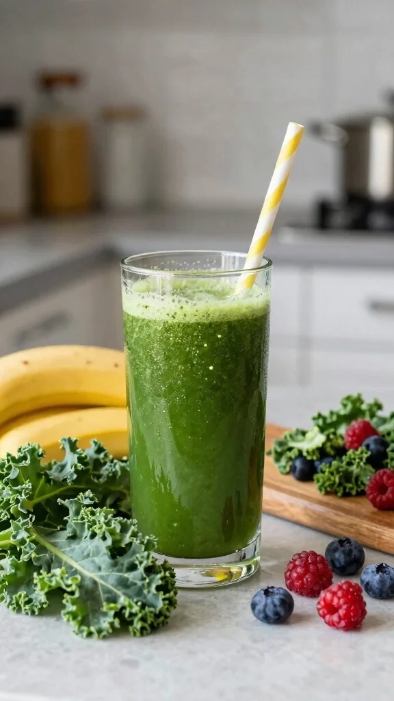 9 Sweet and Smooth Juice Recipes with Berries and Banana - 4. Berry Banana Detox Juice 1