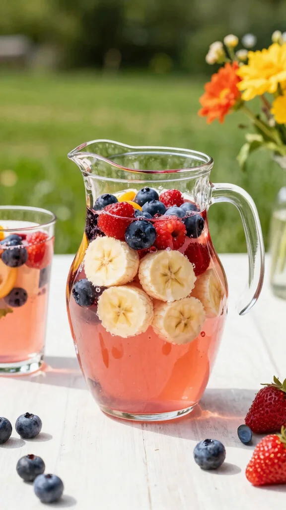 9 Sweet and Smooth Juice Recipes with Berries and Banana - 8. Berry Banana Infused Water 1