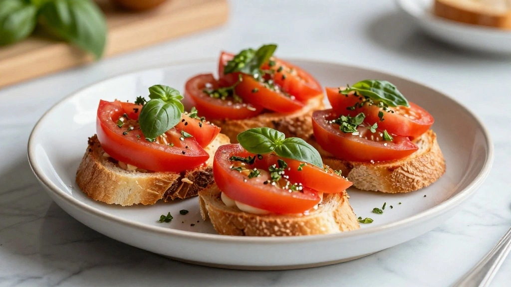 Classic Bruschetta Recipe with Fresh Tomatoes and Basil - Trendy Tummy