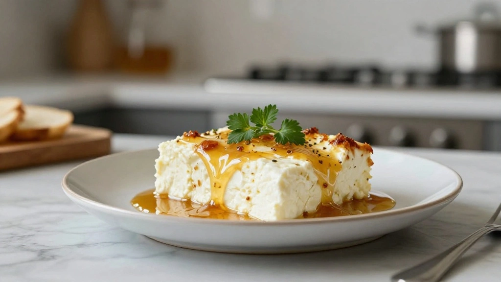 Greek Baked Feta with Honey – Sweet and Savory Appetizer Perfect for Entertaining - Global Trio Kitchen